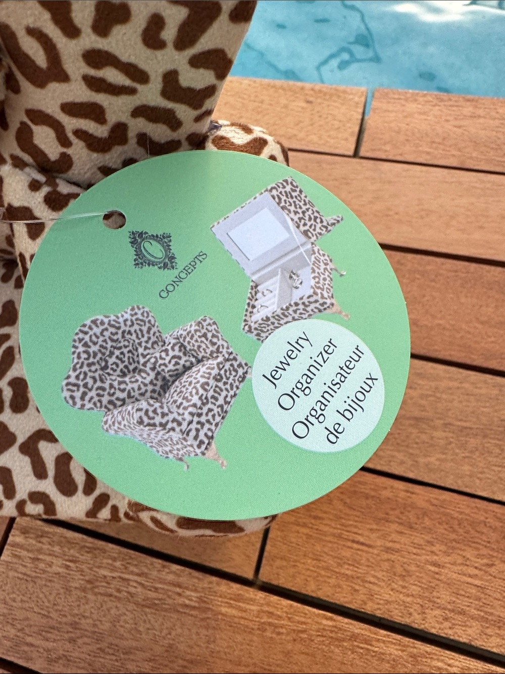 Leopard Print Armchair Jewelry Box NWT - Picture 2 of 8